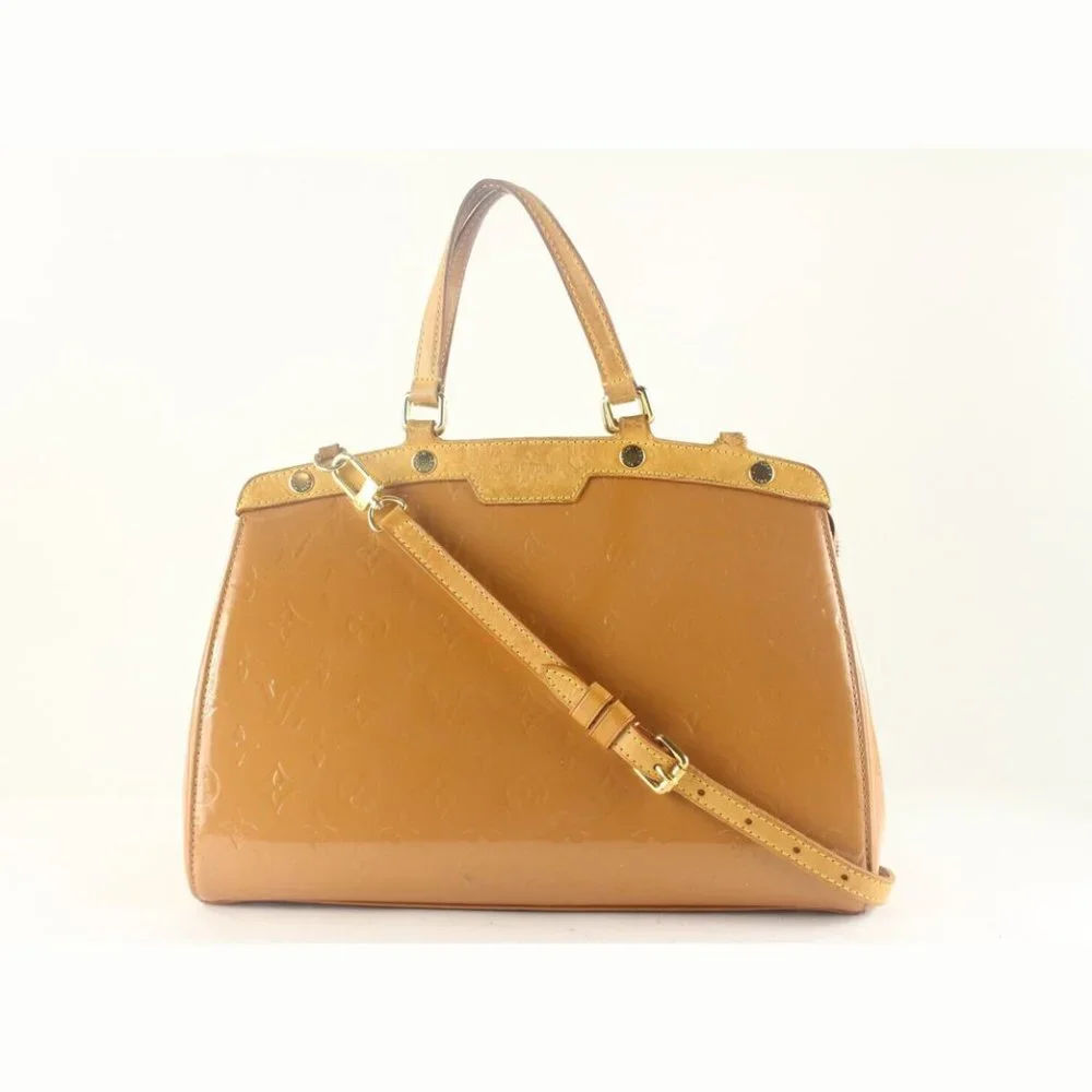 Louis Vuitton Nude Monogram Vernis Brea Tote 2way with Strap 9LK725K